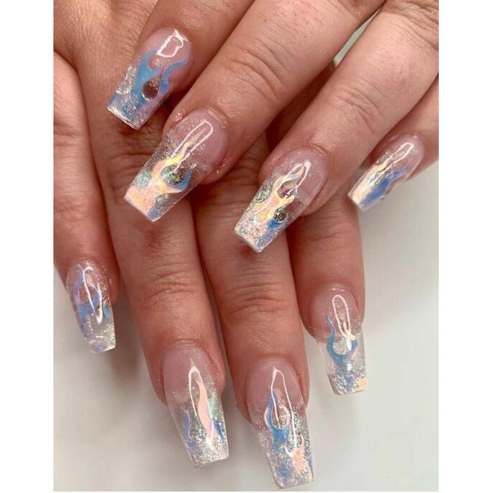Móng Tay Giả Bằng Acrylic Cao Gót Phong Cách Pháp