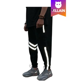 Quần Jogger Nam Nữ Phản Quang Túi Hộp UNISEX - Quần Dài Thể Thao Vải Thun Nhảy Dance - Villain