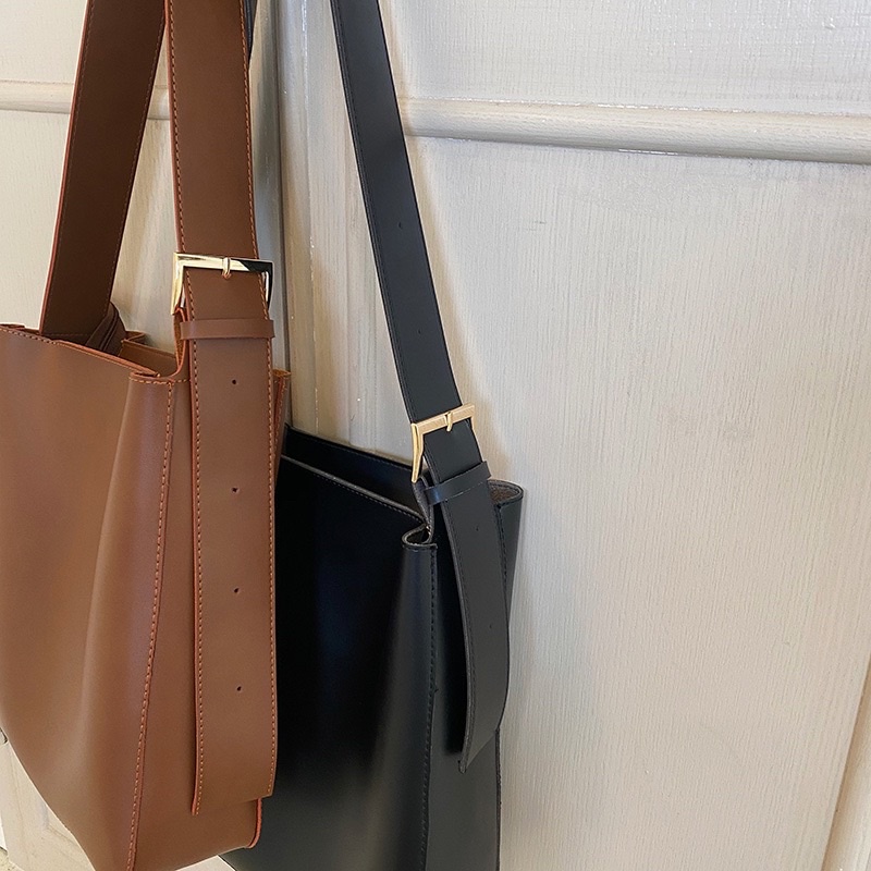 Túi tote da nữ dáng hộp vuông dày dặn style basic ulzzang phù hợp đi học đi làm