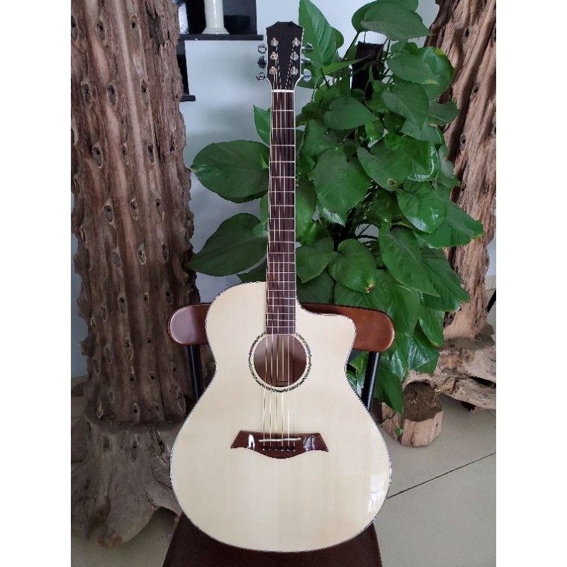 [NA03] Guitar Acoustic cao cấp gỗ Còng Cườm, action thấp bấm nhẹ không đau tay.