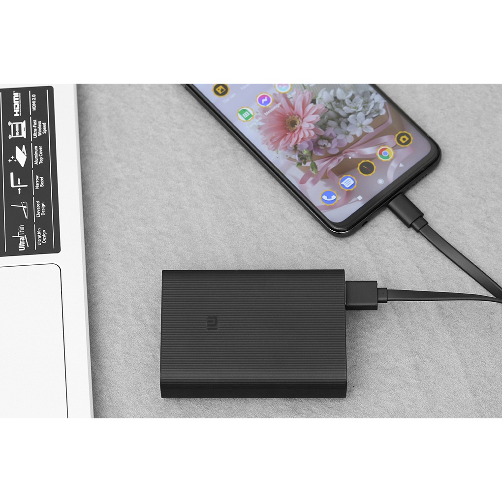 Pin sạc dự phòng Xiaomi Power Bank 3 Ultra Compact 10.000 mAh Type C/2 cổng USB 1 cổng Type C - Chính hãng BH 12 tháng