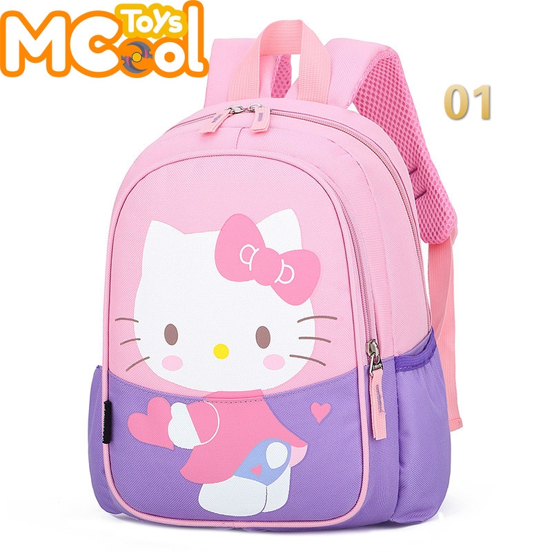 Balo đi học hình mèo Hello kitty dễ thương cho bé mẫu giáo