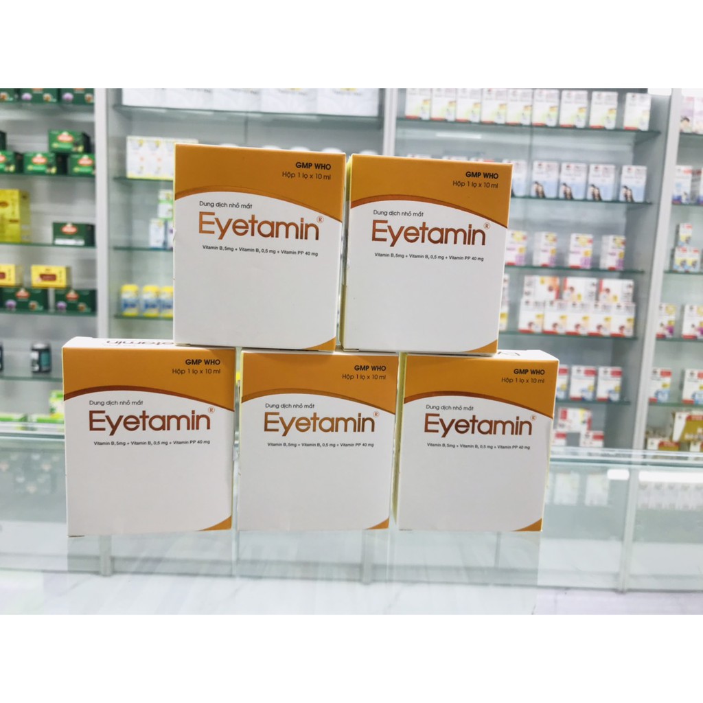 Nhỏ dưỡng mắt Eyetamin CT BidiPhar lọ 10ml