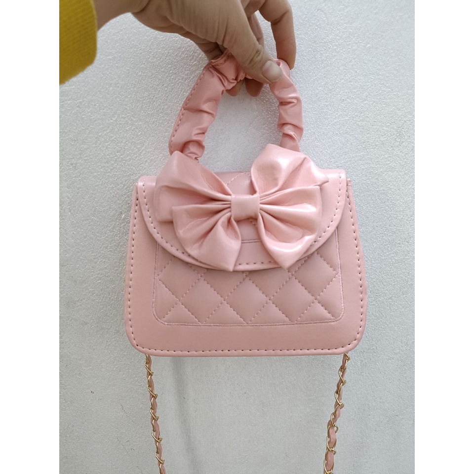 Túi xách cầm tay hình nơ có dây đeo SIÊU XINH/túi xách nữ/ phụ kiên thời trang nữ, công sở đi chơi, đi làm-