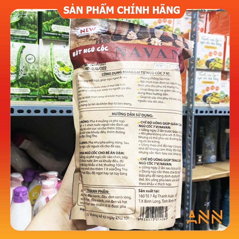 [Chính hãng] Bột ngũ cốc dinh dưỡng Navan túi 800g