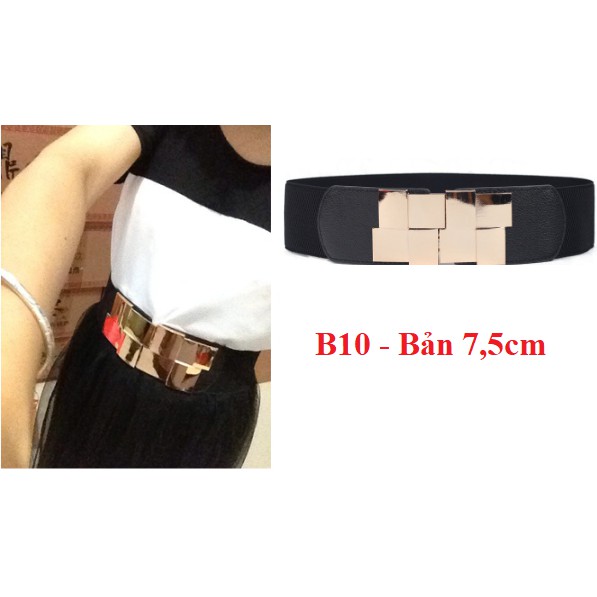 Đai váy co dãn Bản to 3cm, 6cm đủ mã