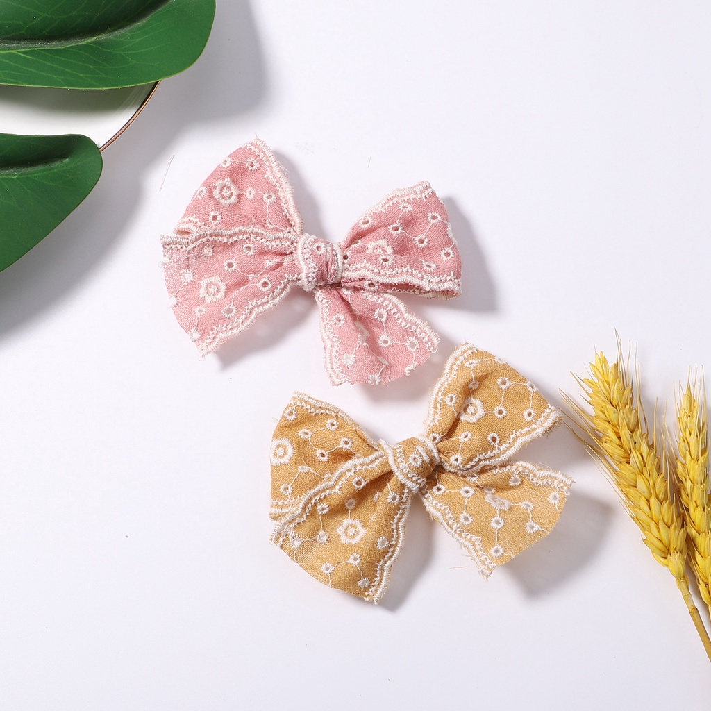 KIDSBOWS Set 2 kẹp tóc nơ rỗng thời trang cho nữ