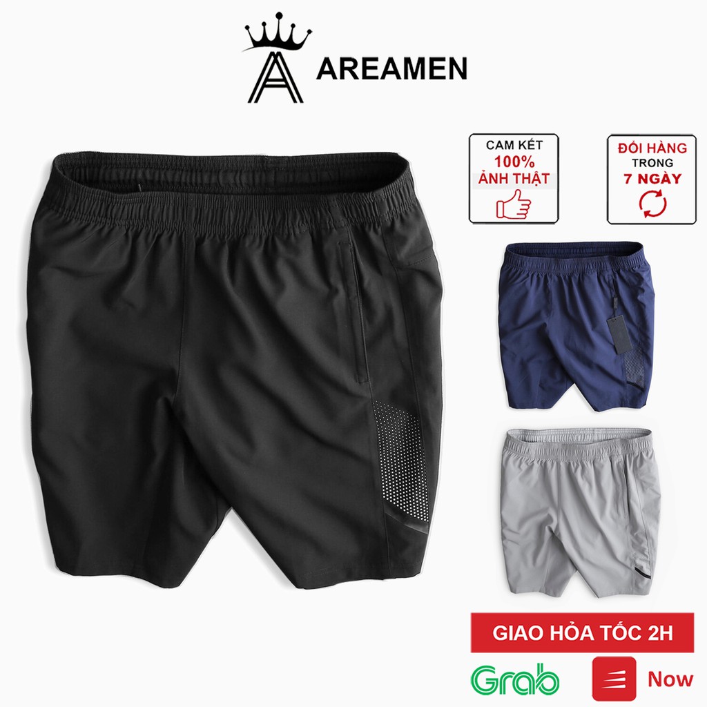 Quần sooc nam, quần đùi nam thể thao cao cấp chính hãng đẹp vải thun co giãn mát mẻ thoáng khí H