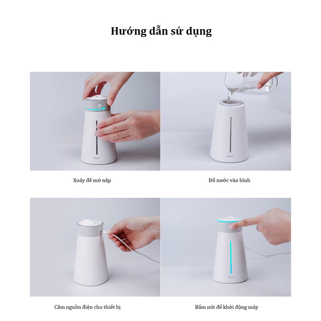 Máy phun sương phun tinh dầu tạo độ ẩm Baseus DHMY