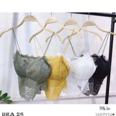 Áo Lót Nữ Ren. Áo bra ren cao cấp croptop dây mảnh siêu xinh. Free Size từ 40kg tới 58kg.