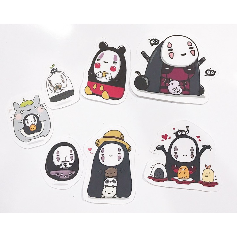 sticker vô diện cắt rời size to SCI17 có bao giấy cute dễ thương bullet journal