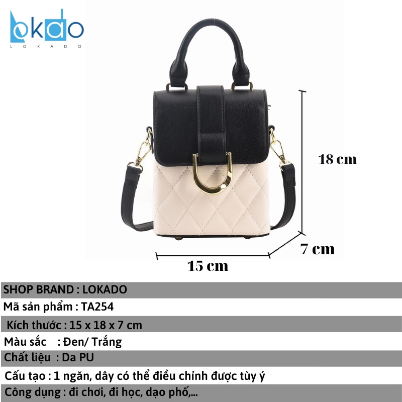 Túi cốp đeo chéo nữ túi đựng điện thoại cao cấp thời trang Hàn Quốc HY254