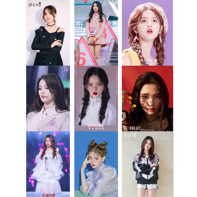 Set 9 stickers Dương Siêu Việt - Yang Chao Yue Rocket Girls 101 khổ A4 trang trí vở điện thoại laptop được chọn mẫu