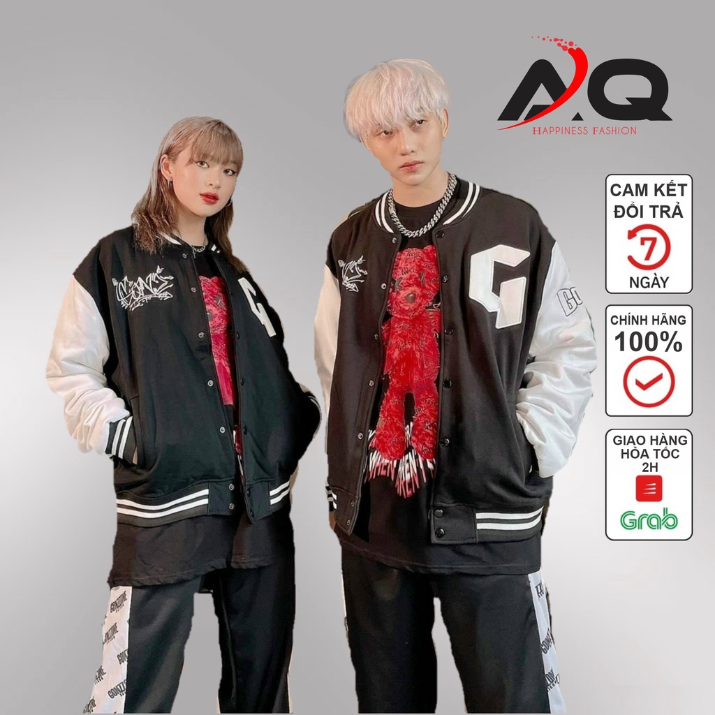 Áo Bomber Jacket, Áo Khoác dù Bóng Chày 2 lớp chống nắng cực chất Unisex cho Nam Nữ- Chuyên Sỉ lẻ Toàn Quốc.