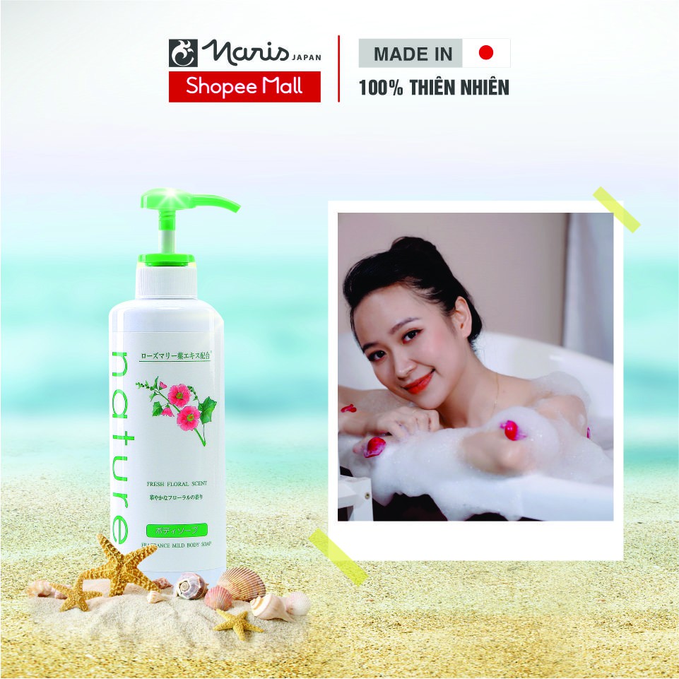 Sữa tắm Naris Nature hương hoa tự nhiên 500ml