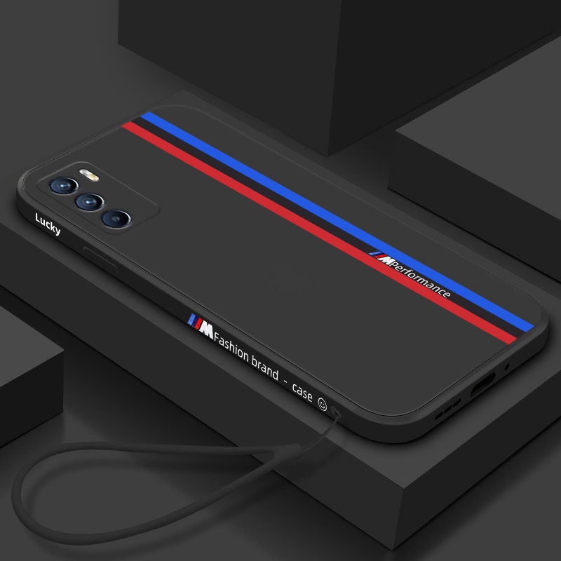 Oppo Reno 5 / 5 Pro 5g Reno6 Ốp Điện Thoại Silicon Mềm Có Dây Đeo Cho Sự Bảo Vệ