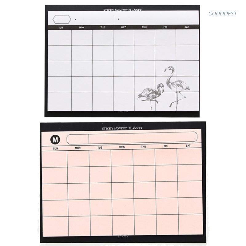 GOO Lịch kế hoạch tháng 30 tờ dễ xé