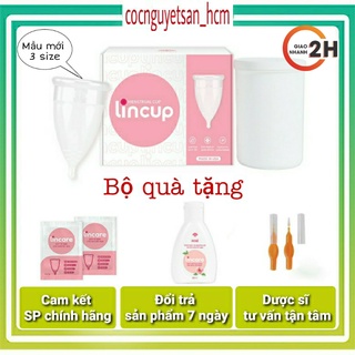Cốc nguyệt san Lincup Nhập Khẩu Mỹ Tặng Bộ Quà Tặng [cocnguyetsan_hcm]