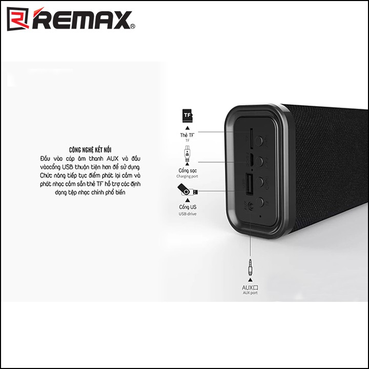 Loa Bluetooth Soundbar Mini Remax RB-M33 Fabric Series