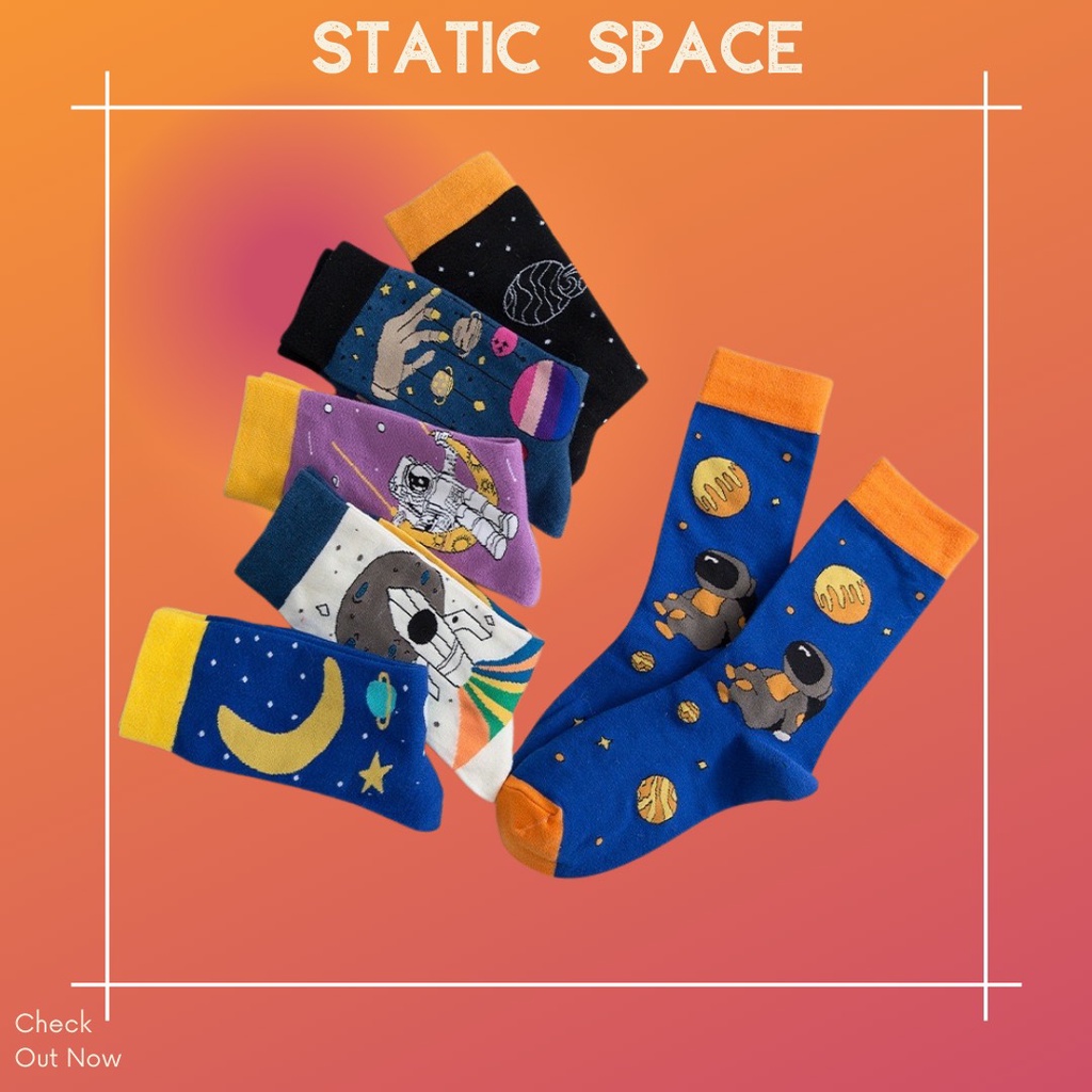 TẤT VỚ CAO CỔ FREESIZE VŨ TRỤ PHI THUYỀN KHÔNG GIAN - STATIC SPACE