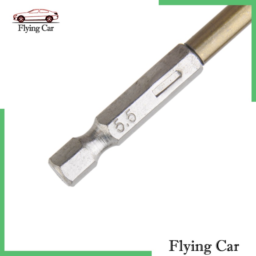 BITS Bộ 13 Mũi Khoan Phủ Titan 1.5-6.5mm Chuôi Lục Giác 1 / 4 &quot;