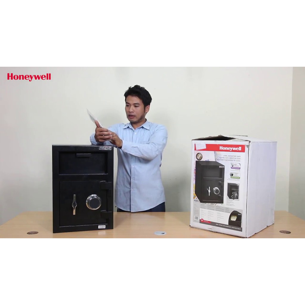 Két sắt an toàn Honeywell 5911 ( Mỹ ) khóa cơ,Có khe thả tiền một chiều chống lấy ngược) chính hãng bảo hành 7 năm