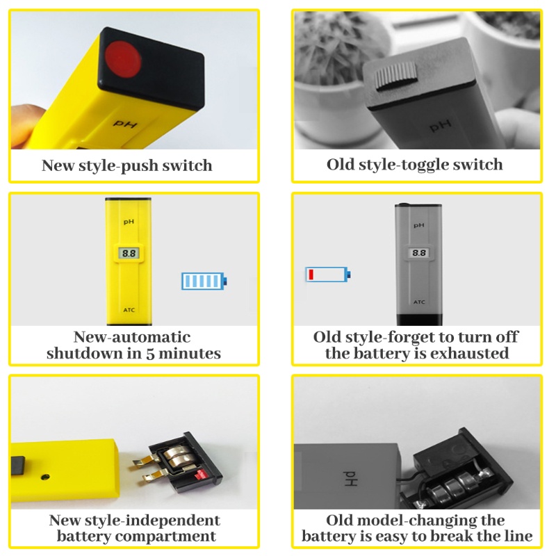 Máy Đo Độ pH Kỹ Thuật Số ATC 0-14 pH