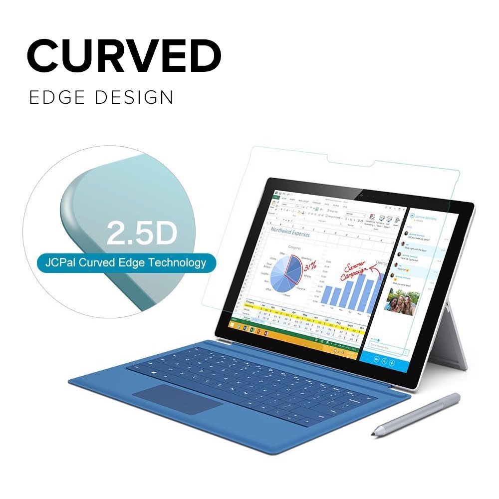 Kính cường lực Surface Pro4, 5,6,7 chính hãng JCPAL
