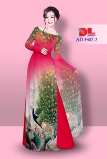 Vải áo dài con công