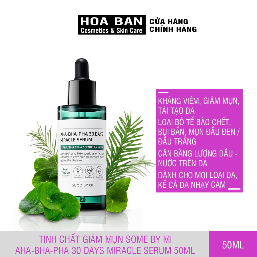 Tinh chất giảm mụn Some By Mi AHA-BHA-PHA 30 Days Miracle Serum 50ml - HB0182