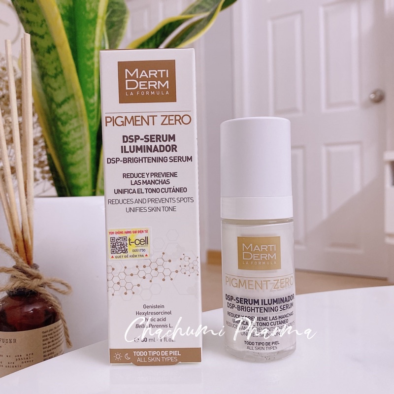 Tinh chất làm sáng da, mờ thâm martiderm pigment zero dsp serum illuminator