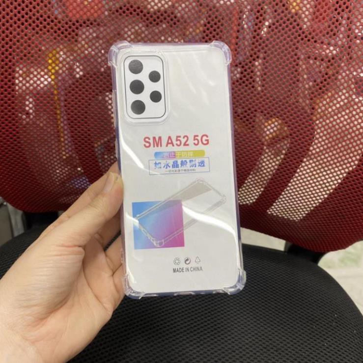 Ốp chống sốc trong suốt samg sung a32/a52/a72,có gù chống sốc bảo vệ máy cực tốt,chất liệu silicon dẻo ôm sát thân máy