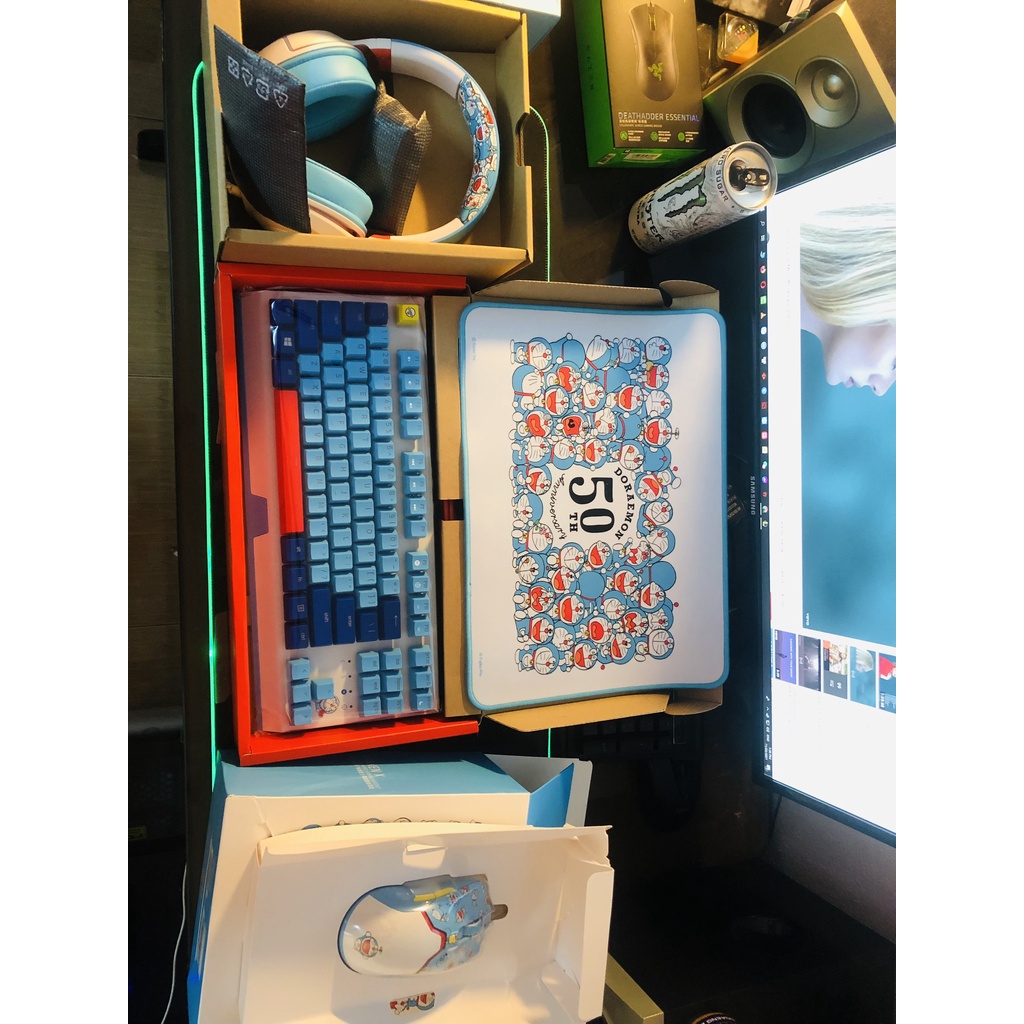 Fullset Razer Doraemon 50th Anniversary