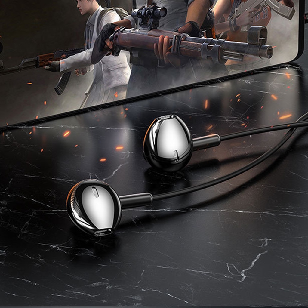 Tai Nghe Nhét Tai Lenovo Xf06 Jack Cắm 3.5mm Âm Thanh Trầm Tích Hợp Micro Tiện Dụng