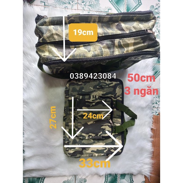 Túi đựng đồ câu vuông, sửa chữa du lịch 50cm,70cm 80cm