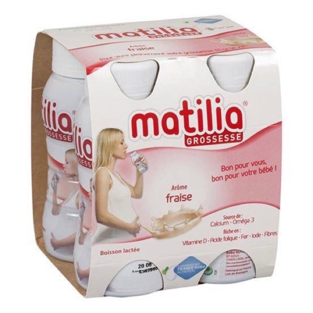 1 LỐC SỮA BẦU MATILIA 200ml