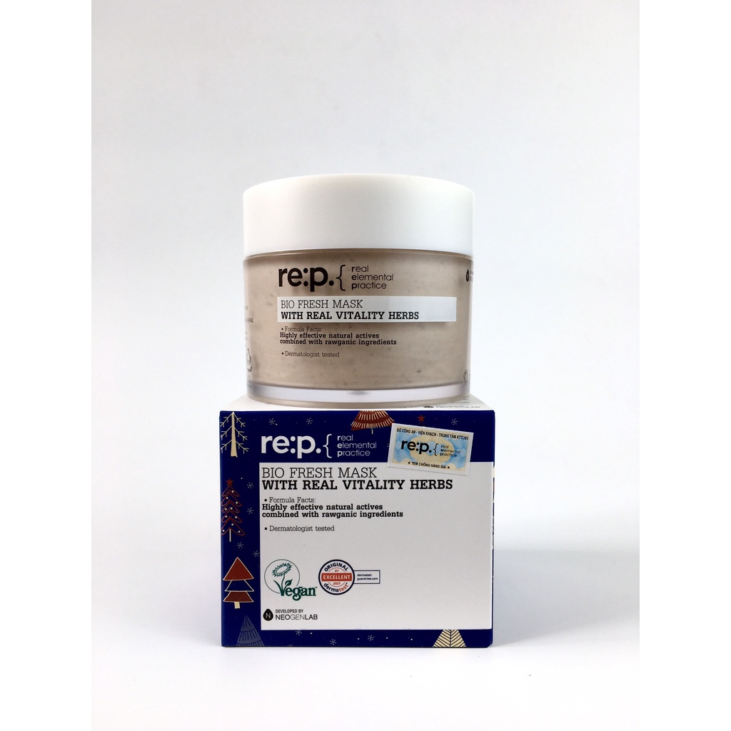 Mặt Nạ Đất Sét Cấp ẩm Và Phục Hồi Da RE:P Bio Fresh Mask With Real Herbs 130g