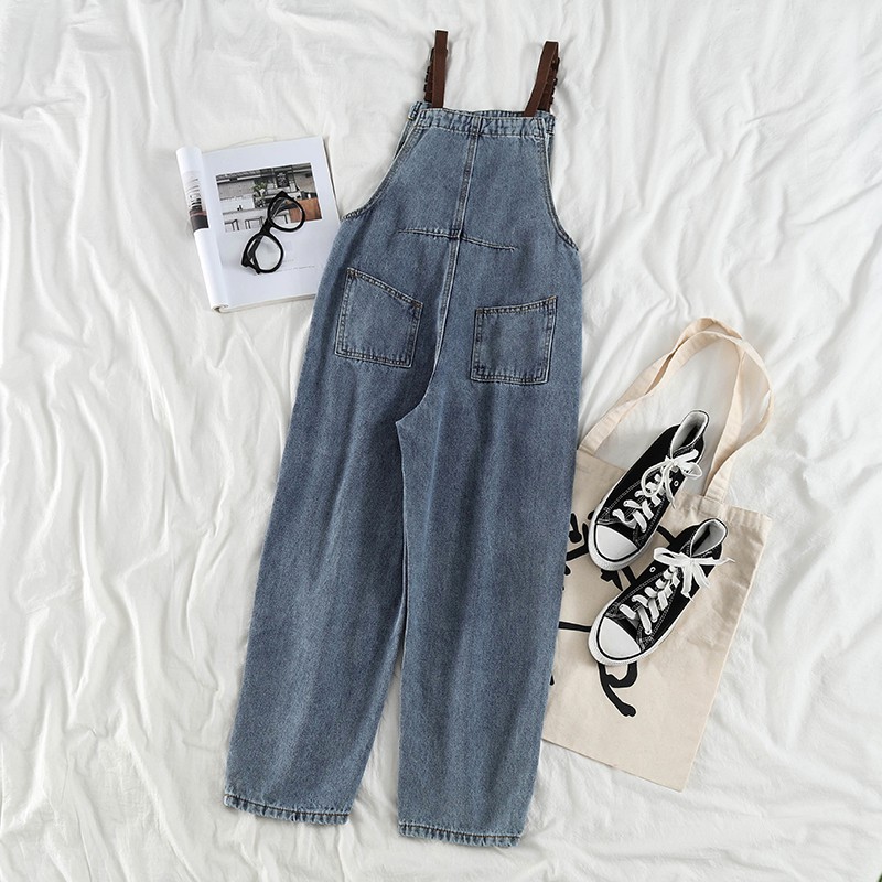 Quần Yếm Denim Form Rộng Thời Trang Năng Động Cho Nữ | BigBuy360 - bigbuy360.vn