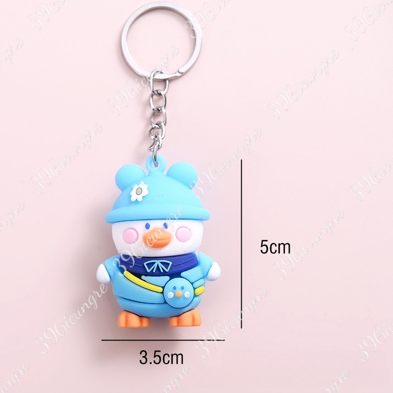 Móc Khóa Hoạt Hình Mẫu Mới Các Loại Hình Gấu, Mèo Con, Khỉ Con, Heo Con, Thỏ Con, Vịt Con Cute