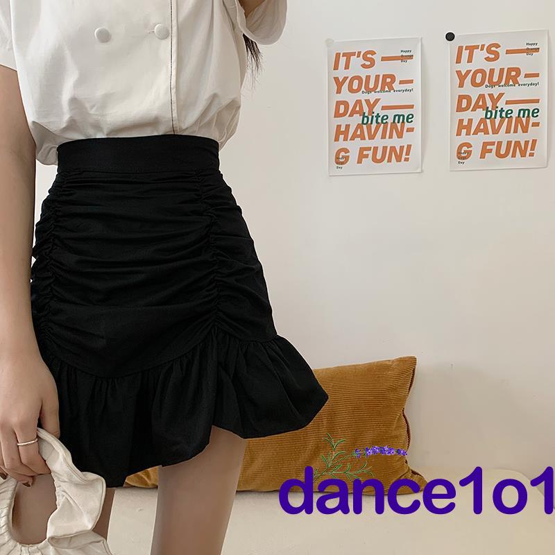 Chân Váy Lưng Cao Màu Trơn Thời Trang Cho Nữ