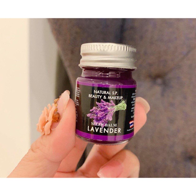 Dầu Cù Là Giúp Ngủ Ngon LAVENDER SLEEP BALM Natural S.P. Beauty & Makeup 15g - Thái Lan