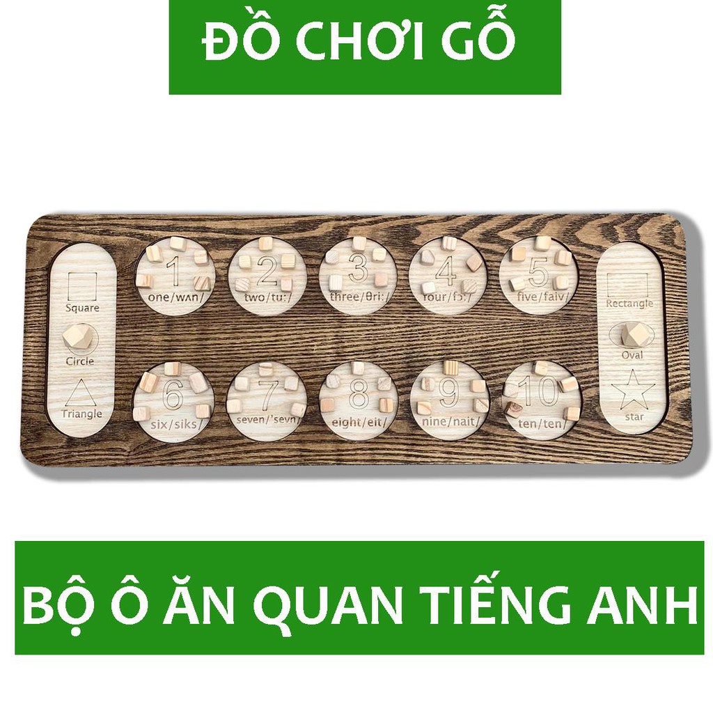 Bộ Trò Chơi Ô Ăn Quan Gỗ
