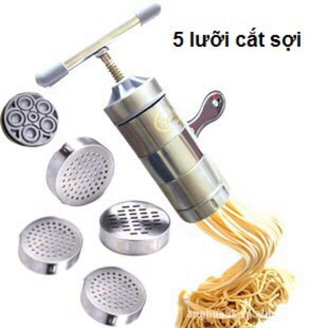 Máy Làm Bún Inox 5 Lưỡi Cắt Tiện (Lợi)