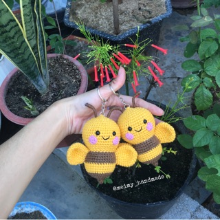 Móc khoá len handmade - Đom đóm cute