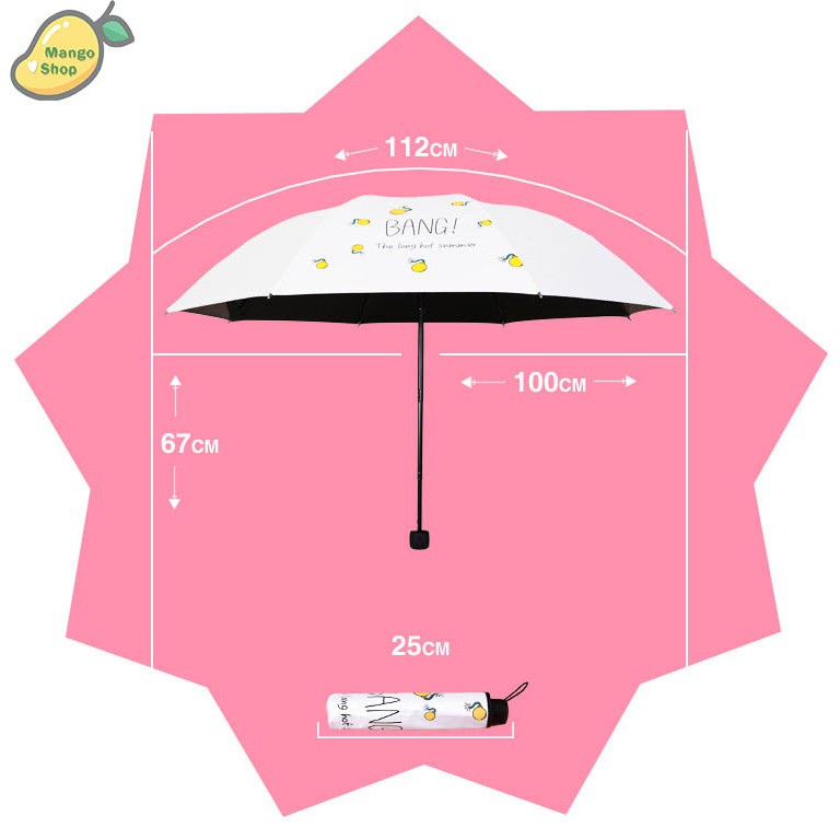 Ô chống tia UV Chanh Bang! cực Cool ( cán chắn chắn )