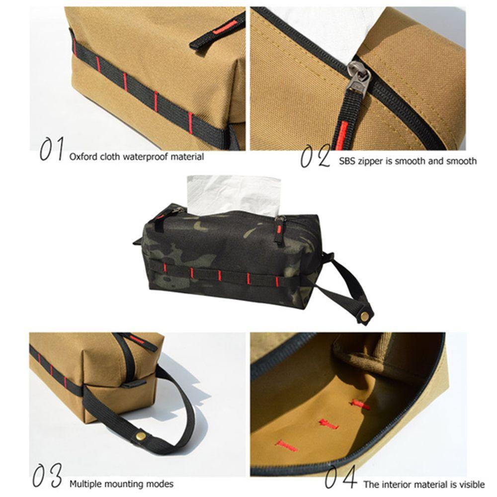 Hộp Đựng Khăn Giấy Bằng Vải Oxford Dành Cho Cắm Trại Ngoài Trời