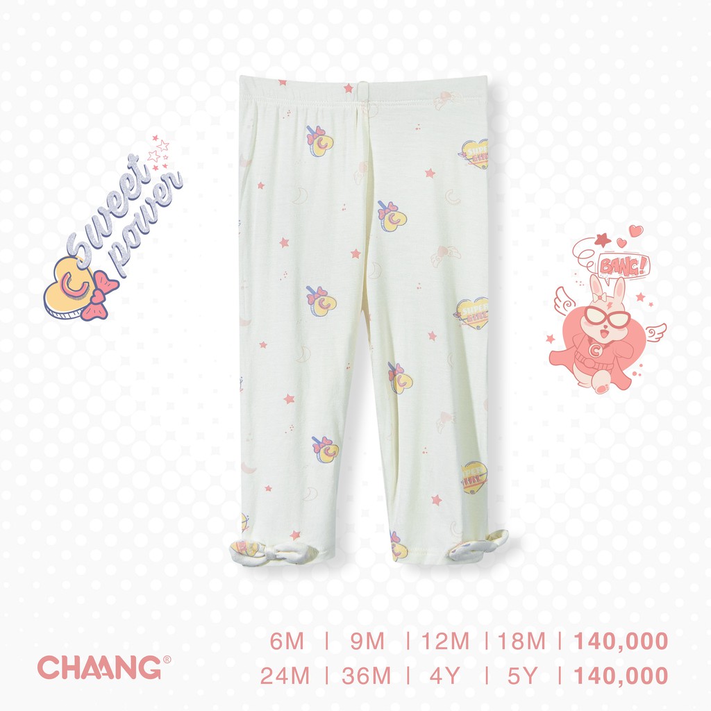 Chaang Legging nơ hero trắng