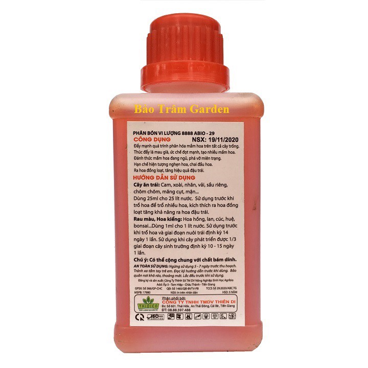 Phân bón lá siêu Lân Đỏ 650 phân hóa mầm hoa, kích thích ra hoa cực mạnh, chống sốc lạnh lọ 100ml