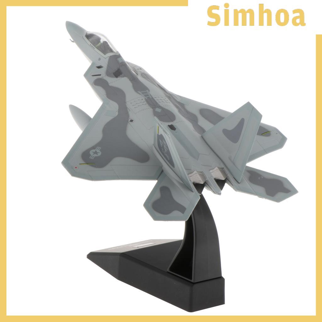 Mô Hình Máy Bay Chiến Đấu 1 / 100 Usa F-22 Chân Thật