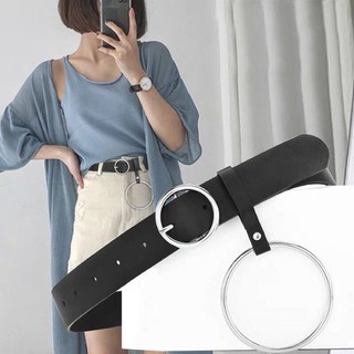 Thắt lưng khuy tròn da mềm thời trang [Bán sỉ]